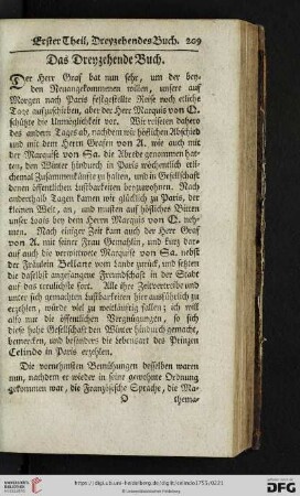 [Dreyzehendes bis Zwey und Zwanzigste Buch]