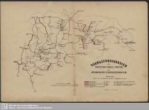 Verwaltungsbereich der Koeniglichen General-Direction der Sächsischen Staatseisenbahnen