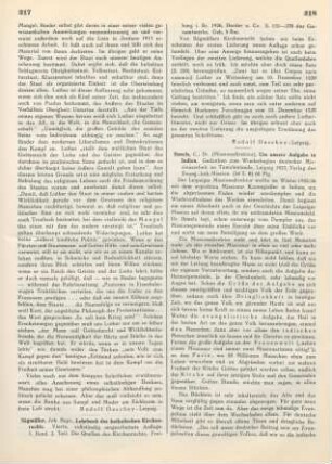 217-218 [Rezension] Die Quellen des Kirchenrechts