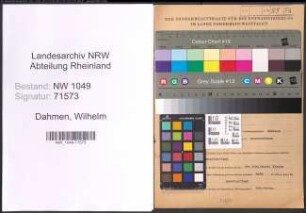 Entnazifizierung Wilhelm Dahmen , geb. 18.06.1898 (Landwirt)