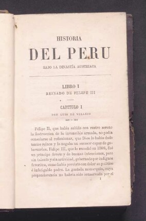 Libro I Reinado de Felipe III
