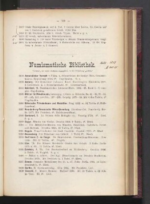 Numismatische Bibliothek