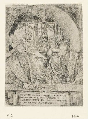 Bildnis Johann Friedrich der Mittlere, Johann Wilhelm und Friedrich der Jüngere
