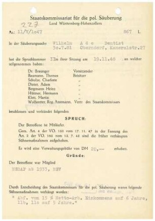 Ade, Wilhelm