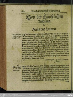 [XXVII.] Von der Häuselichen Nahrung