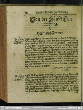 [XXVII.] Von der Häuselichen Nahrung
