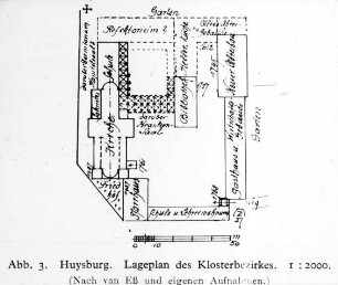 Huy, Benediktiner-Kloster Huysburg, Lageplan
