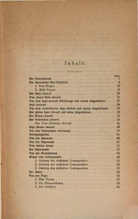Handbuch der Tonsetzkunst : kurzgefasster Unterricht im Generalbass, der Harmonielehre und des Contrapunktes