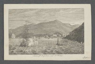 Ankunft Napoleons auf St. Helena.