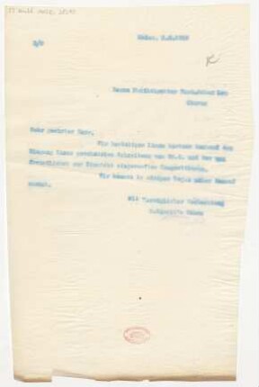 Brief an Ferdinand Oscar Leu : 02.05.1915