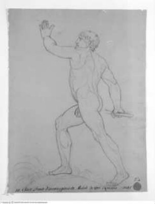 Concorso Accademico 1805, Terza Classe: Stehender Männerakt (prova ex tempore)