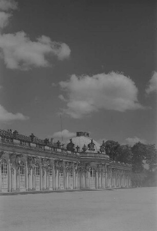 Potsdam. Schloss Sanssouci, Gartenseite