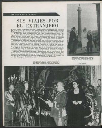 Eva Perón en el mundo