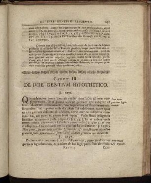 Caput III. De Iure Gentium Hypothetico