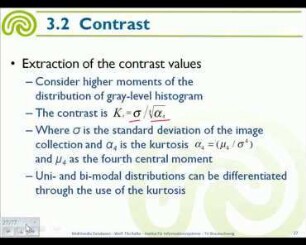 Texture Features, Low-Level Texture Features, Tamura Measure, Random Field Models, Transform Domain Features (21.04.2011)