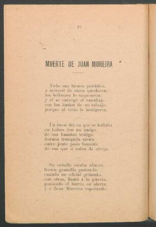 Muerte de Juan Moreira