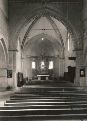 Dippoldiswalde. Nikolaikirche. Inneres nach Osten