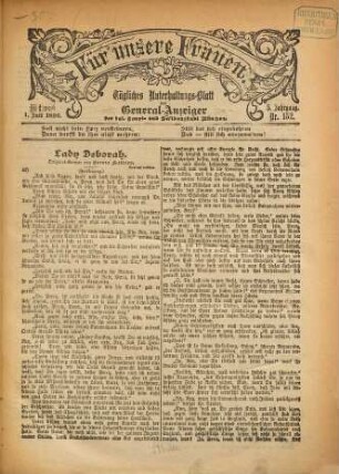 Für unsere Frauen. 1896 = Jg. 5, [2]