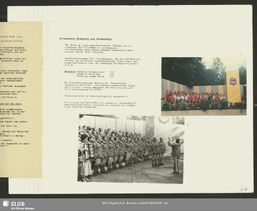 Konzert des Bergsteigerchores in Schwerin zum 2. Verbandstreffen des DWBO der DDR (Bilder 1 und 2) : Dirigent: Karl-Heinz Hanicke