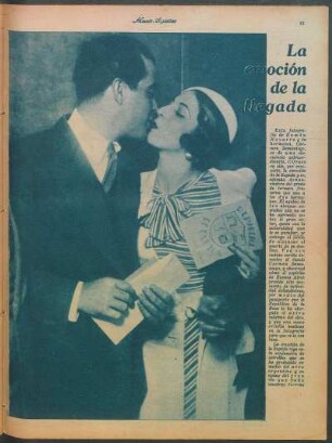 La emoción de la llegada [Fotografía]
