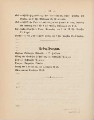 18, Leibesübungen