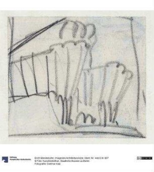 Imaginäre Architekturskizze