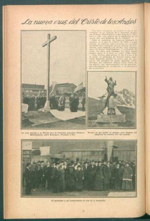 La nueva cruz del Cristo de los Andes