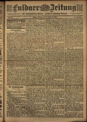 Ausgabe vom Montag, den 30. September 1901.