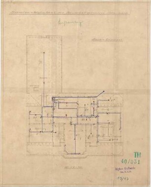 Fischer, Theodor; Blaichach; Haus Gradner - Lichtanlage (Grundriss DG)