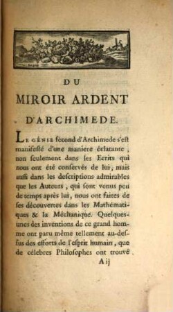 Du miroir ardent d'Archimède