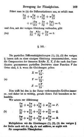 §. 101. Vereinfachung beim Vorhandensein einer Potentialfunction