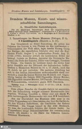 Dresdens Museen, Kunst- und wissenschaftliche Sammlungen