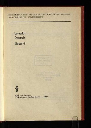 1988: Klasse 4