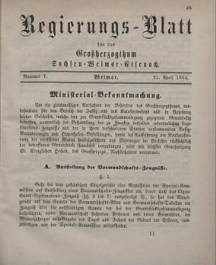 Nr. 7 : 21. April 1864