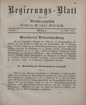 Nr. 7 : 21. April 1864