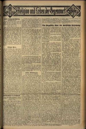 Vierte Ausgabe vom Sonntag, den 19. Januar 1930.