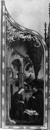Altarflügel mit Christi Geburt : Altarflügel mit Christi Geburt. Tafelmalerei. Österreich