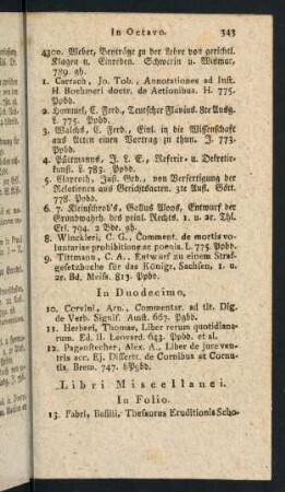 Libri Miscellanei