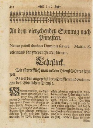 An dem vierzehenden Sonntag nach Pfingsten.