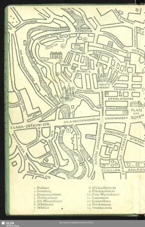 [Stadtplan von Bautzen]
