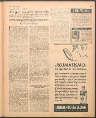 Una gran iniciativa malograda : Cosas de nuestra campaña
