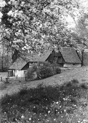 Schönfeld (Dresden-Schönfeld). Bockmühle (ehem. Wassermühle, E. 18. Jh.)