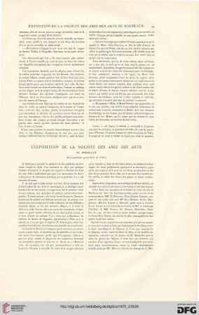 L'exposition de La Société des Amis des Arts de Bordeaux, [1]