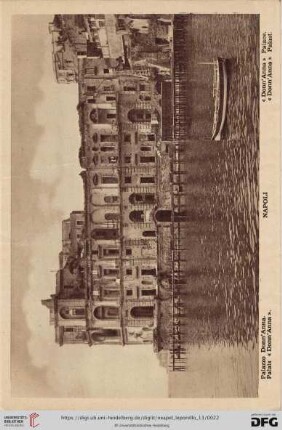 Napoli – Palazzo Donn’Anna. – Palais « Donn’Anna ». – « Donn’Anna » Palace. – « Donn’Anna » Palast.