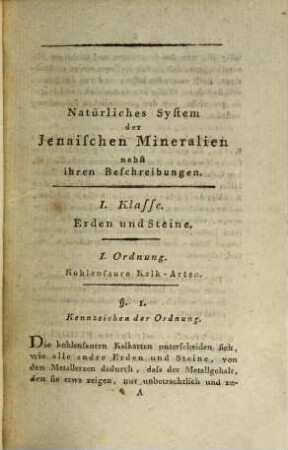 Taschenbuch für mineralogische Excursionen in die umliegende Gegend von Jena