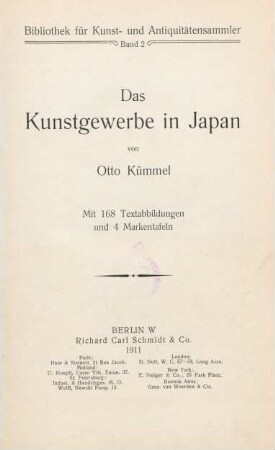 Das Kunstgewerbe in Japan