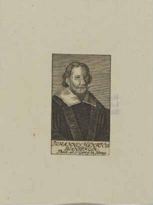 Bildnis des Johannes Henricus Blendinger