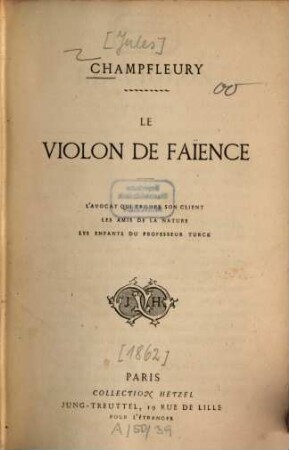 Le violon de faïence