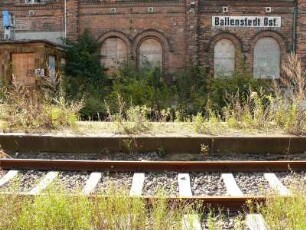 stillgelegte Bahnstrecke Ashcersleben-Quedlinburg, ehemaliger Bahnhof Ballenstedt-Ost