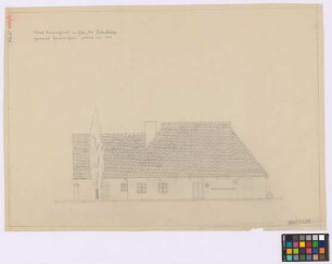 Thon (Nürnberg): Altes Bauernhaus genannt Schwedenhaus (erbaut um 1600). - Haupthaus (Seiten-Ansicht). - Nebenhaus (Seiten-Ansicht)